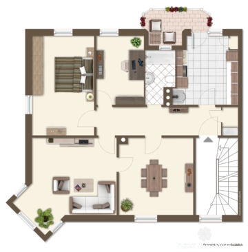 BERK Immobilien – geflegte 4- Zimmer Wohnung in Top Lage von Aschaffenburg - Grundriss (105869)
