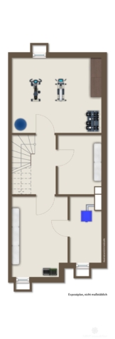 BERK Immobilien – Kapitalanlage mit ca. 16,7 % Bruttoanfangsrendite und hoher Flexibilität - Grundriss KG (vis.) (125079)