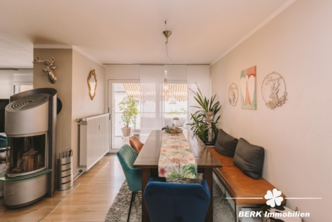 BERK Immobilien – Großzügig und Hell – 5 – Zimmer Eigentumswohnung in ruhiger Lage von Stockstadt - Essbereich (127011)