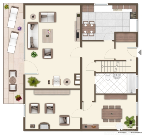 BERK Immobilien – Gepflegtes Einfamilienhaus mit schönem Garten in unverbaubarer Feldrandlage - EG (116339)