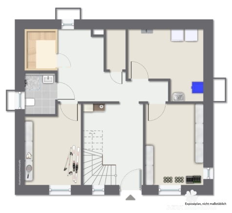 BERK Immobilien – Zukunftssicheres Wohnen mit Aussicht: Neuwertiges Effizienzhaus in Neuhütten - Kellergeschoss (125774)