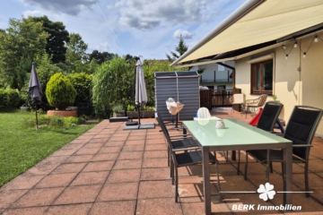 *VERKAUFT* BERK Immobilien – frisch sanierte & sonnige 4-Zimmer-Wohnung mit Balkon, Terrasse & Garten in Krombach - Terasse (106583)