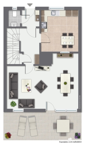 BERK Immobilien – charmantes Doppelhaus mit sonnigem Grundstück im Strietwald mit Erweiterungspotenzial - Erdgeschoss (127279)