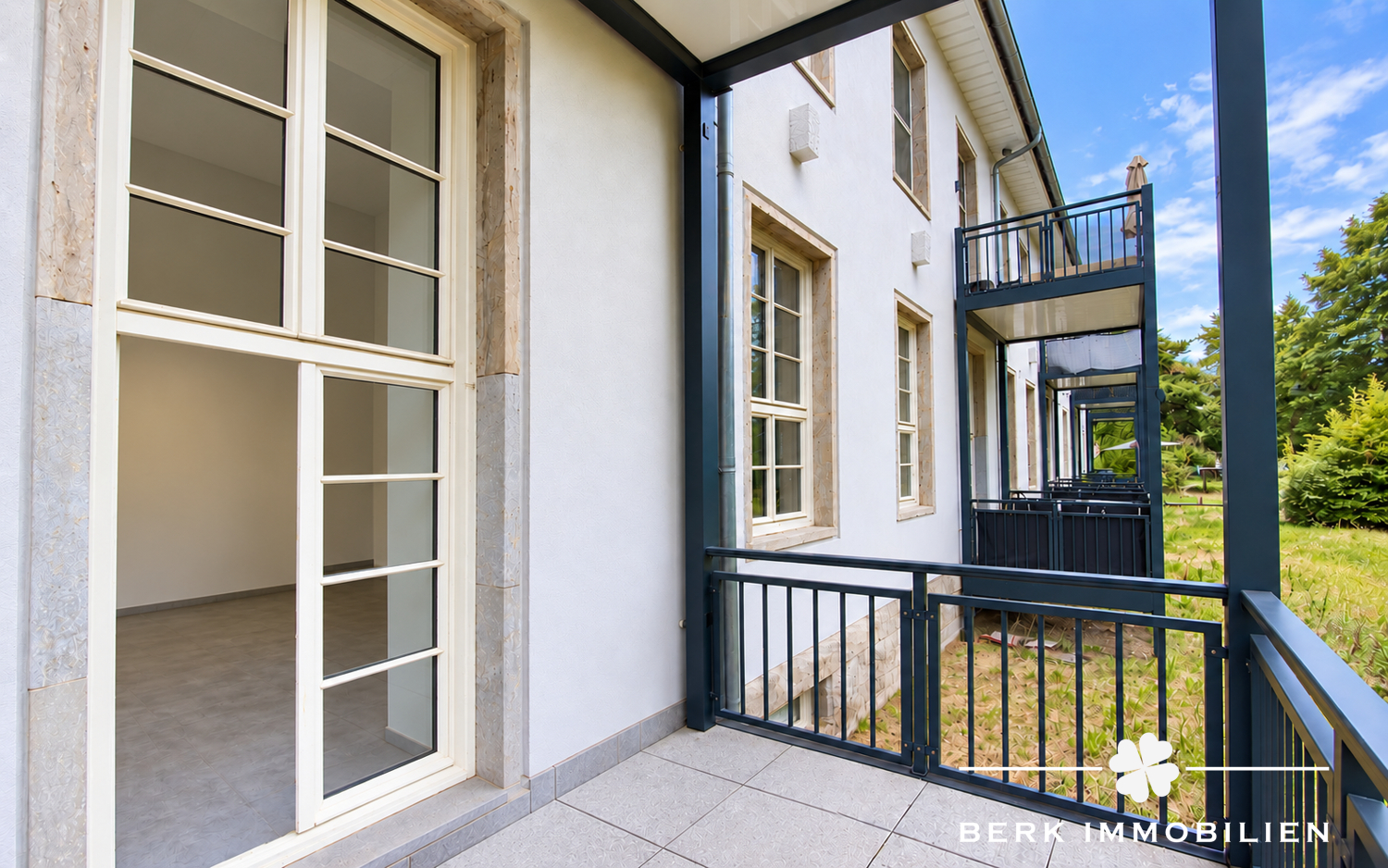 rückwärtiger Balkon
