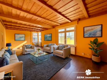 BERK Immobilien – Charmante Doppelhaushälfte mit vielseitigen Nutzungsmöglichkeiten in Offenbach-Bürgel - Einrichtungsvorschlag KI (104293)