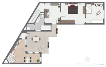 BERK Immobilien – Charmante Doppelhaushälfte mit vielseitigen Nutzungsmöglichkeiten in Offenbach-Bürgel - Grundriss OG (104307)