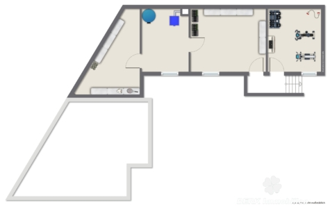 BERK Immobilien – Charmante Doppelhaushälfte mit vielseitigen Nutzungsmöglichkeiten in Offenbach-Bürgel - Grundriss Keller (118583)