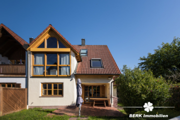 RESERVIERT – BERK Immobilien – Gemütliche Doppelhaushälfte in ruhiger Lage von Kleinwallstadt - Gartenansicht (106305)