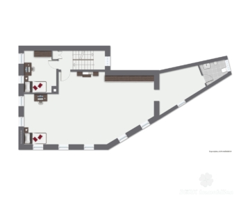 BERK Immobilien – Historisches Gebäude mit Gastgewerbe und Wohnung in Leidersbach - Grundriss 1.Obergeschoss-immoGrafik-Exposeplan-36192013502-DINA4 (110893)