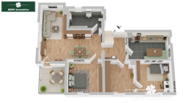 BERK Immobilien – Top gepflegtes ZFH mit gemütlichem Garten in schöner Lage von Laufach - Erdgeschoss (105856)