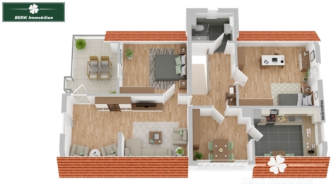 BERK Immobilien – Top gepflegtes ZFH mit gemütlichem Garten in schöner Lage von Laufach - Dachgeschoss (115590)