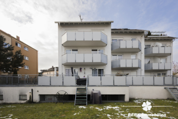 BERK Immobilien – gemütliche 3-Zimmer-Erdgeschosswohnung mit großer Terrasse, Balkon & Gartenzugang - Ansicht Garten (111442)