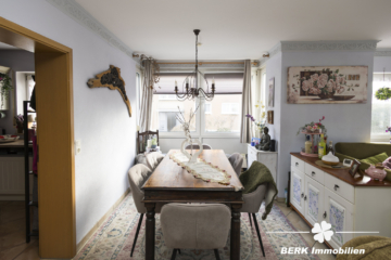 BERK Immobilien – gemütliche 3-Zimmer-Erdgeschosswohnung mit großer Terrasse, Balkon & Gartenzugang - Essbereich (111427)