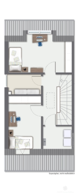 BERK Immobilien – Neubau-Doppelhaushälfte in Sailauf. Modern, hell & mit KfW40-Standard (förderfähig) - Dachgeschoss Links-immoGrafik-Exposeplan-36192013003-DINA4 (111548)