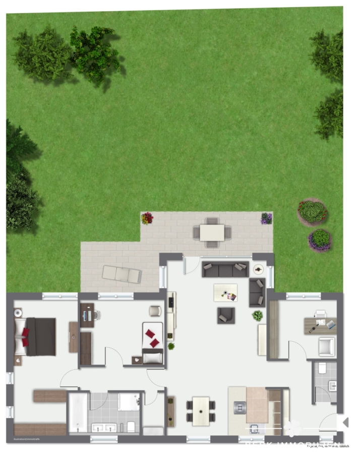 GRUNDRISS Erdgeschoss links