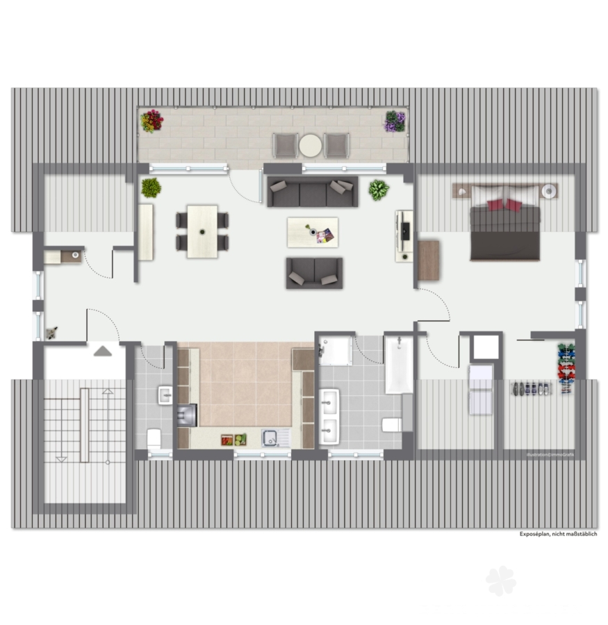 GRUNDRISS Dachgeschoss rechts