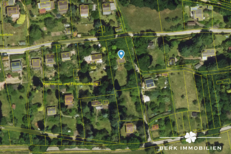BERK Immobilien – Wochenendhaus und bebaubares Grundstück in Rüdenau – Naturparadies mit Ausblick - Lageplan (128001)