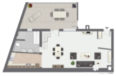 Grundriss EG - BERK Immobilien – Wohnen mit Potenzial: Unkonventionelle Immobilie in Hausen