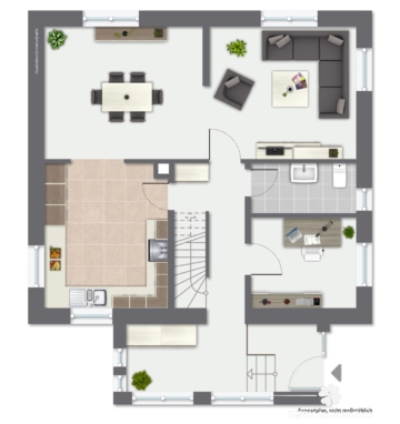 BERK Immobilien – charmantes & liebevoll renoviertes EFH zentral in Johannesberg - Grundriss EG (106848)