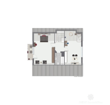 BERK Immobilien – Privates Wohnidyll im Grünen – Stilvoll leben auf parkähnlichem Grundstück - Grundriss DG (104599)