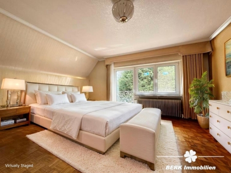 BERK Immobilien – Privates Wohnidyll im Grünen – Stilvoll leben auf parkähnlichem Grundstück - KI generiertes Einrichtungsbeispiel (118443)