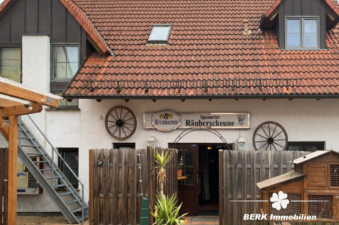 BERK Immobilien – Besonderes EFH mit großem Wintergarten und Garten in Eschau-Sommerau zu verkaufen - Eingang Gastronomie (123124)