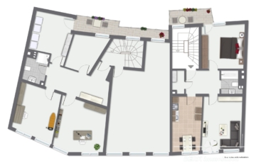 BERK Immobilien – „Zwei Häuser – Ein Preis, mit Entwicklungspotenzial“ - Grundriss Faulbach 1. OG (106895)