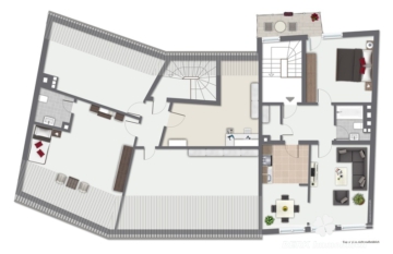 BERK Immobilien – „Zwei Häuser – Ein Preis, mit Entwicklungspotenzial“ - Grundriss Faulbach 2. OG (106896)