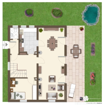 BERK Immobilien – Platz für mehr: Charmantes Haus mit zusätzlicher Bebauungsmöglichkeit - Grundriss EG (110610)