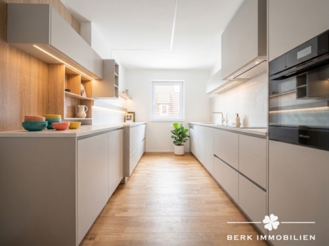 BERK Immobilien – 3-Zimmer-ETW in Kahl a. M. – modern, gut geschnitten & in toller Wohnlage - KI generietre Küche (127036)