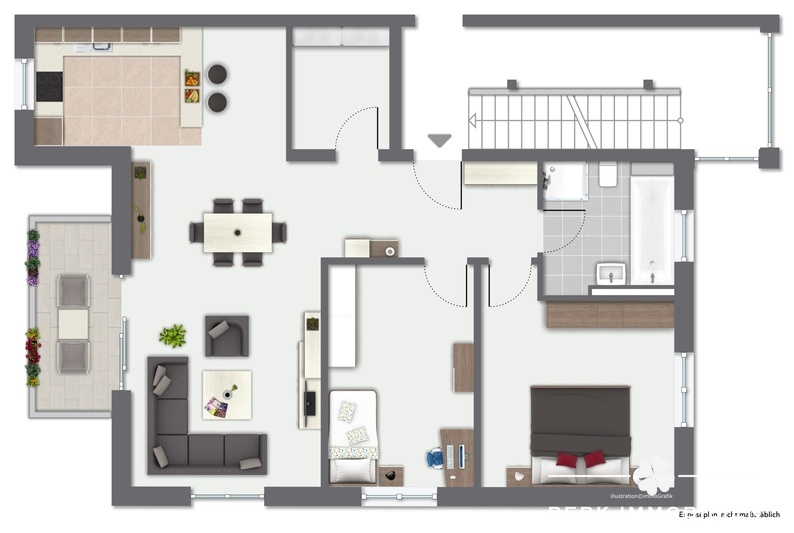Grundriss visualisiert