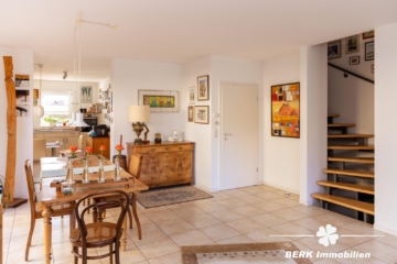 BERK Immobilien – Stilvolle DHH mit Gartenidylle und Wellnessbereich in Seligenstadt – Ausbaupotential - Essbereich (117379)