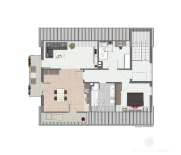 BERK Immobilien – großzügiges Wohnhaus in Mömbris-Rothengrund mit zwei abgetrennten Wohneinheiten - Grundriss DG (109188)