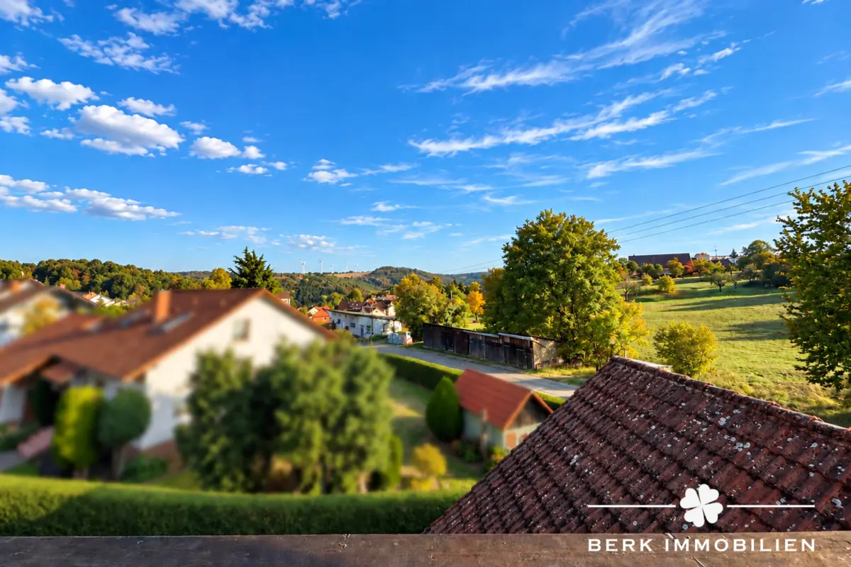 Panoramablick von Balkon