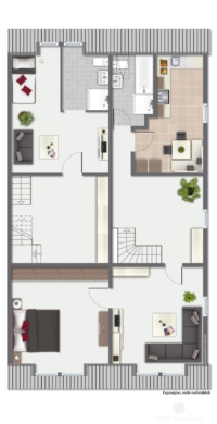 BERK Immobilien – Wohn- und Geschäftshaus in zentraler Lage von Miltenberg - Grundriss DG (106909)