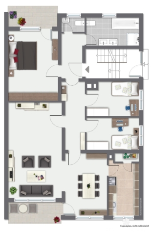 BERK Immobilien – Attraktives Zweifamilienhaus mit zusätzlichem Potenzial im Dachgeschoss - EG (127349)