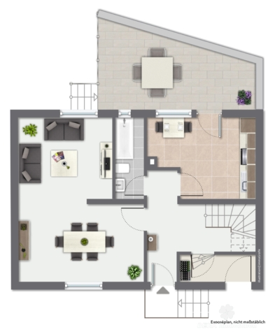 BERK Immobilien – Haus statt Wohnung. WEG geteiltes Einfamilienhaus in Hörstein - Erdgeschoss (125788)