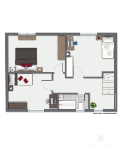 BERK Immobilien – Haus statt Wohnung. WEG geteiltes Einfamilienhaus in Hörstein - Obergeschoss (125789)