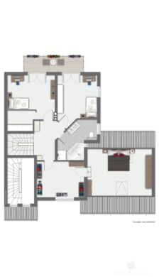 RESERVIERT – BERK Immobilien – Doppelhaushälfte mit Einliegerwohnung in ruhiger, familienfreundlicher Lage - Grundriss OG (104903)