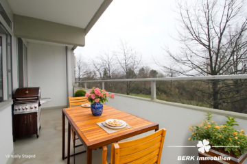 BERK Immobilien – renovierte 1,5-Zimmerwohnung als ideale Kapitalanlage in Hattersheim - KI-generiertes Beispielfoto Balkon (107024)