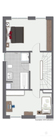 BERK Immobilien – Neubau-Doppelhaushälfte in Sailauf. Modern, hell & mit KfW40-Standard (förderfähig) - Obergeschoss Links-immoGrafik-Exposeplan-36192013002-DINA4 (118991)