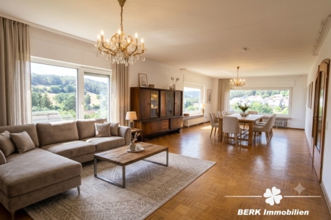 BERK Immobilien – Großzügiges Wohnhaus mit viel Platz und vielfältigen Möglichkeiten in Lützelbach - so könnte das Wohn- und Essbereich im EG aussehen - KI generiertes Bild (125721)