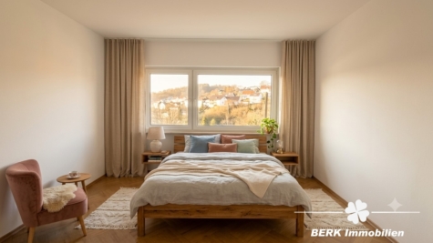 BERK Immobilien – Großzügiges Wohnhaus mit viel Platz und vielfältigen Möglichkeiten in Lützelbach - so könnte das Schlafzimmer im UG aussehen - KI generiertes Bild (125736)