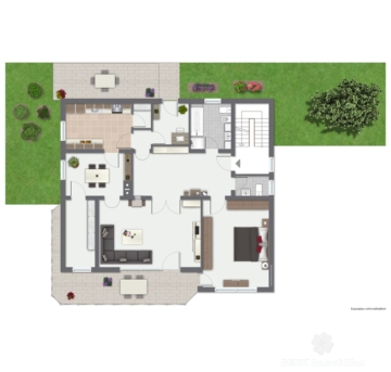 BERK Immobilien – Gestaltungsfreiheit – teilvermietetes Wohnhaus für Eigennutzer oder Anleger in Stadtprozelten - Grundriss 1. Obergeschoss (106190)