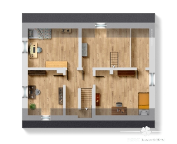 BERK Immobilien – Großzügiges Zweifamilienhaus mit Charme und viel Platz für Generationen - Grundriss DG (111170)