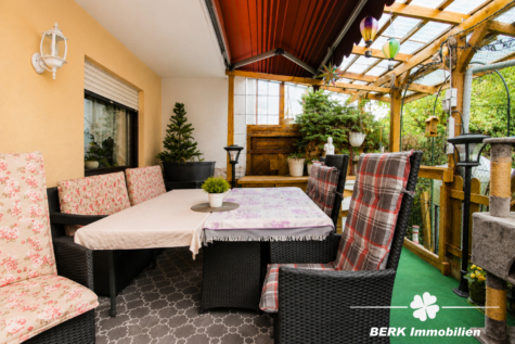 BERK Immobilien – Wohnen in ruhiger Lage: Reihenendhaus in Kleinostheim – Waldstadt inkl. Garage - Terrasse (127122)