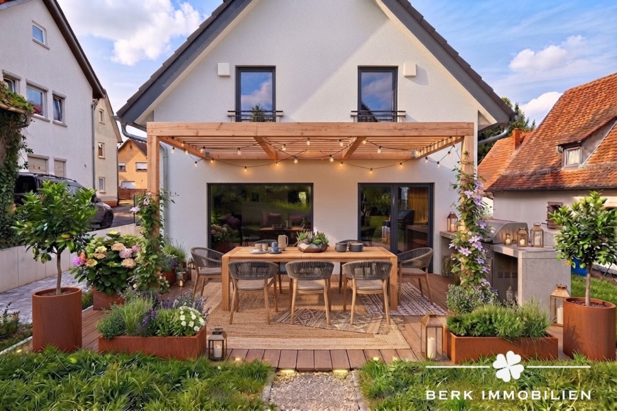so könnte die Terrasse aussehen Bild mit KI-Generiert