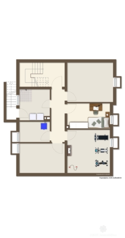 BERK Immobilien – Freistehendes Zweifamilienhaus in begehrter Lage von Stockstadt mit PKW-Garage - Grundriss KG (vis.) (124948)