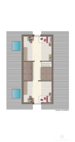 BERK Immobilien – Freistehendes Zweifamilienhaus in begehrter Lage von Stockstadt mit PKW-Garage - Grundriss DG (vis.) (124951)