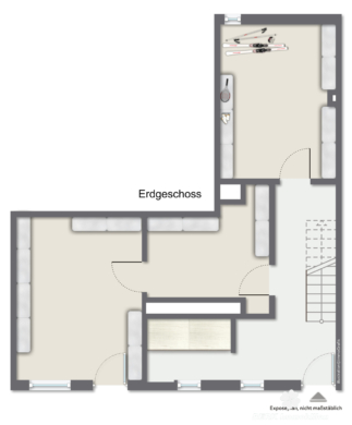 BERK Immobilien – Teilrenoviertes gemütliches Altstadthäuschen in zentraler Lage von Amorbach - EG - Mustereinrichtung (106651)
